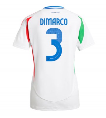 Italien Federico Dimarco #3 Bortatröja Kvinnor EM 2024 Kortärmad